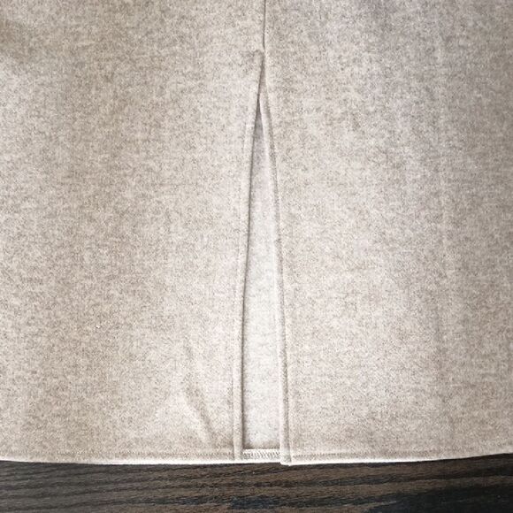 OGL Mid-Length Elegant Cream Pencil Skirt - Picture 4 of 7